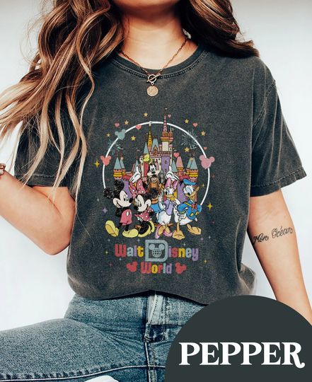 Discover Retro Vintage Walt Disney World Shirt, Mickey and Friend Shirt, Disneyworld Shirt