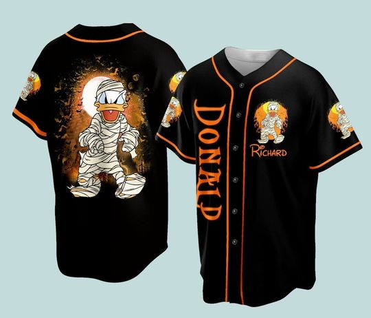Custom Adult Baseball Jersey, Disneyland Halloween Jersey