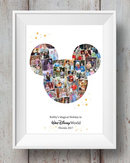Disney Mickey head Photo Collage / Disney Collage / Mickey Mouse