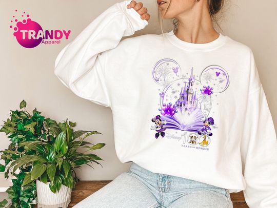 Mickey 100th Anniversary Sweatshirt, Disneyland 100 Years OF Wonder Shirt