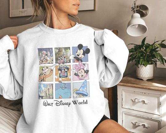 Retro Mickey And Friends Disneyworld Sweatshirt, 2023 Family Vacation Sweatshirt