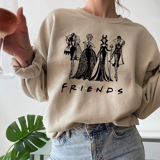 Friends Inspired Hocus Pocus Disney Villains Bad Girls Squad Shirt
