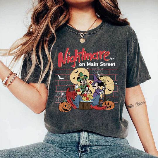 Nightmare On The Main Street Shirt, Disney Thanksgiving Shirt, Mickey and Friends Halloween Shirt