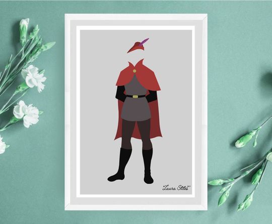 Disney's Prince Phillip Poster/Print - minimalist sleeping beauty aurora phillip prince poster art decor