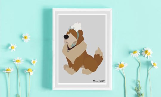 Disney Dog Nana Poster/Print - dogs disney dogs nana woof  peter pan puppy poster art decor kids gift nursery wall art