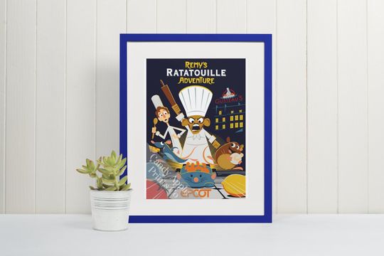Remy's Ratatouille Adventure Print - Epcot Ride Poster - Disney Poster, Disney Print, Disneyland Poster, Disneyland Print, Epcot Poster