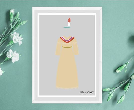 Disney's Tiger Lily Poster/Print - minimalist peter pan tiger lily poster art decor