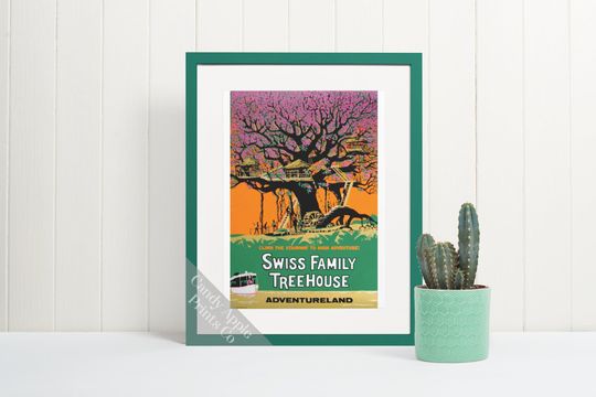 Swiss Family Treehouse Print - Disneyland Print, Classic Ride Poster, Disney Poster, Disney Gift, Quality Print, Disney Wall Art, Home Decor