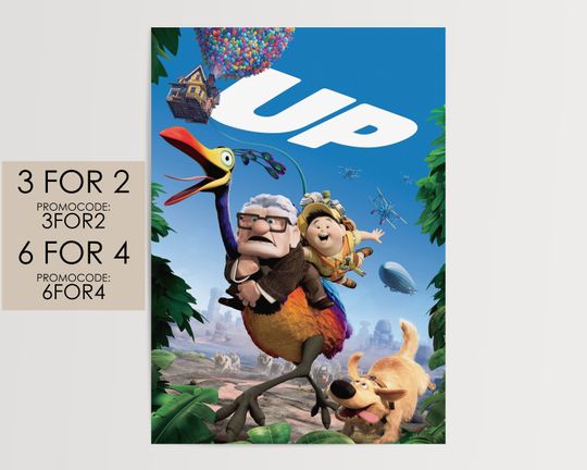 Up 2009 Poster - Disney Pixar Movie Poster Art Film Print Gift #Up001