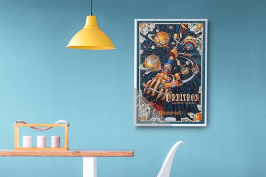 Orbitron Print - Disneyland Paris Print, Paris Poster, Paris Wall Art, Disney Prints, Disney Posters, Disney Print, Vintage Disney, Wall Art