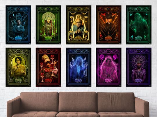 Haunted Mansion (2023) - Characters Posters, Choose your Favourite, Movie Poster - Disney Movie