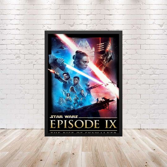 Star Wars The Rise of Skywalker Movie Poster Print, 2019 Wall Art,Films, Cinema A6 A5 A4 A3 A2 Maxi, Animation, Home Decor, Pictures, Disney