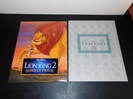 The Disney Store Lion King Lithographs Lot of 2 1990's