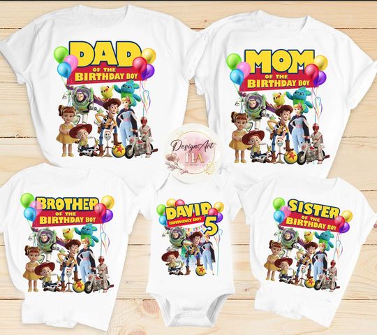 Personalized Toy Story birthday shirts, Disney birthday trip shirt, Family matching shirts, Woody Buzz lightyear Jessie shirt