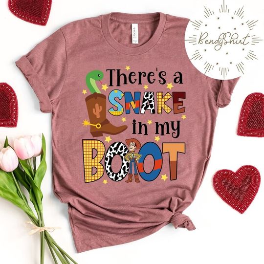 Disney Toy Story There's A Snake In My Boot Woody Shirt, Disney Pixar Toy Story Inspired Shirt, Disney Family Trip 2023