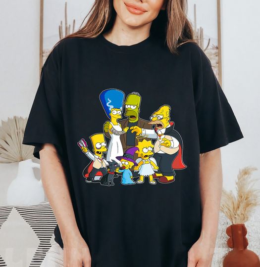 The Simpsons Family Treehouse of Horror Halloween T-Shirt, Disneyland Family Trip Vacation Gift