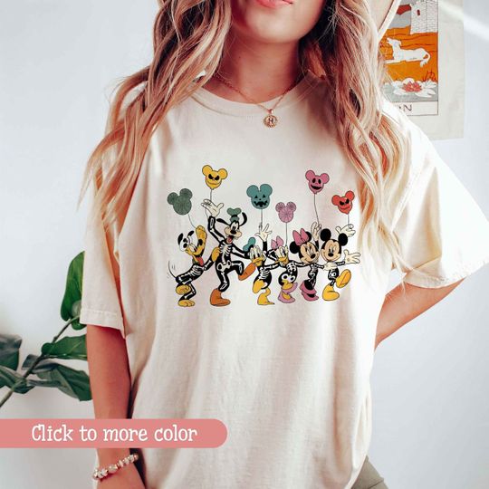 Disney Halloween Skeleton Shirt, Disney Halloween Shirt, Mickey Skeleton Shirt