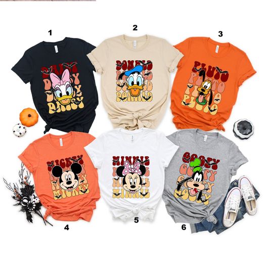 Halloween Disneyland Shirts, Halloween Daisy Donald Duck Shirt