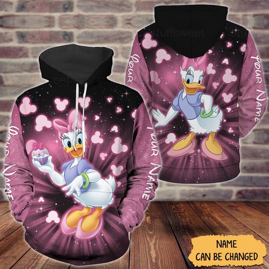 Daisy Hoodie, Daisy Shirts, Daisy 3D Hoodie, Disney Daisy Gifts