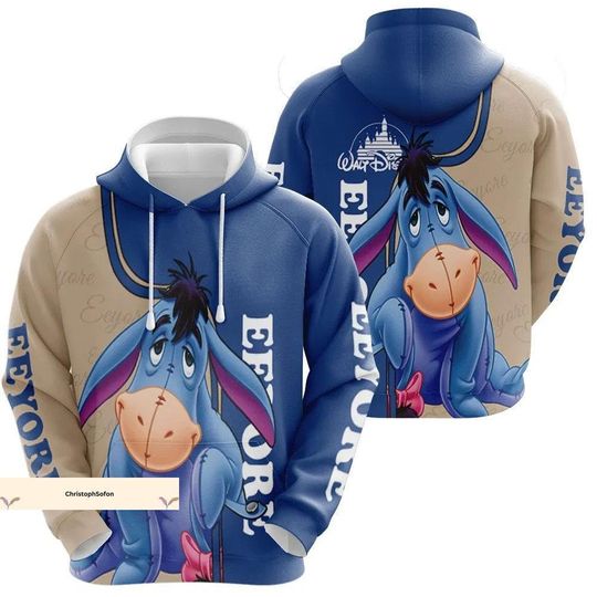 Eeyore Hoodie, Eeyore Winnie The Pooh Hoodie, Disney Eeyore Hoodie