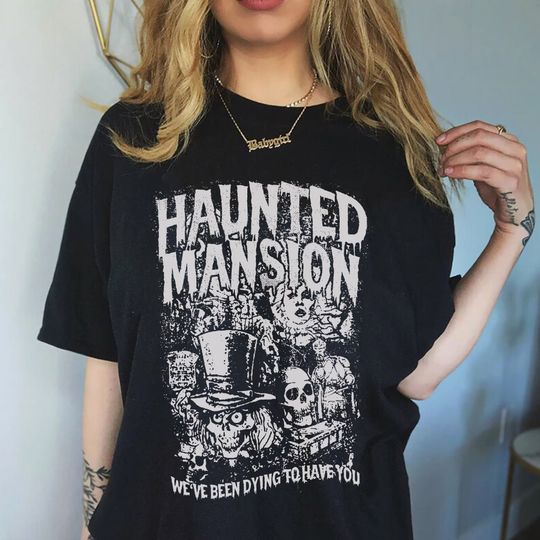90s Vintage Haunted Mansion Shirt, The Haunted Mansion Shirt, Disneyland Halloween Tee