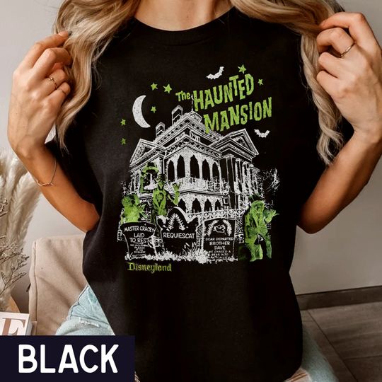Vintage Haunted Mansion Shirt, Disneyland Haunted Mansion Shirt