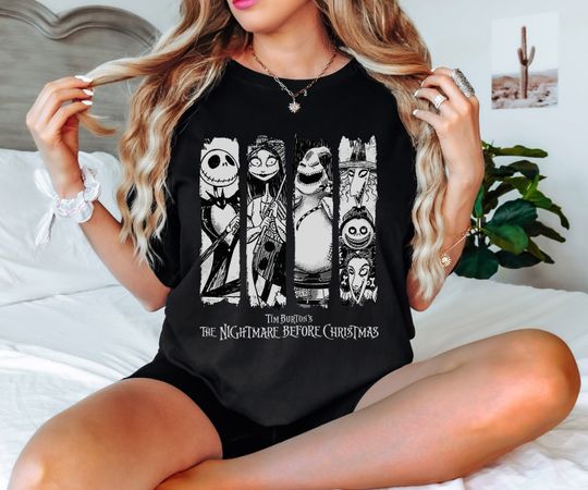 Nightmare Before Christmas Shirt, Retro Disneyland Halloween Tee
