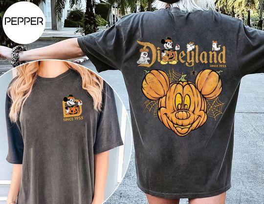 Retro Disneyland Halloween  2 Side Shirt, Disneyworld Halloween Shirt