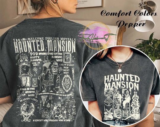 Vintage Haunted Mansion Shirt, Disney Halloween  Shirt