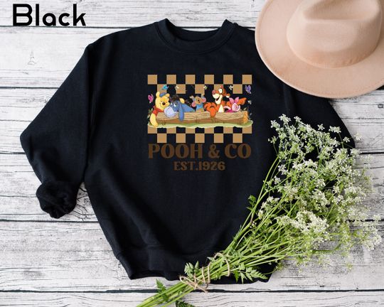 Disney Character Sweatshirt, Winnie The Pooh Sweatshirt, Cute Pooh Sweatshirt