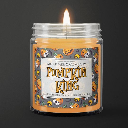 PUMPKIN KING | Disney Candle | Nightmare Before Christmas Jack Skellington Inspired