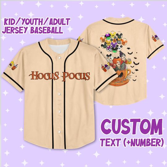Personalized Halloween Disney Hocus Pocus Teacup Balloon Jersey
