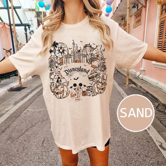 Vintage Disneyland Halloween Shirt, Mickey Skeleton