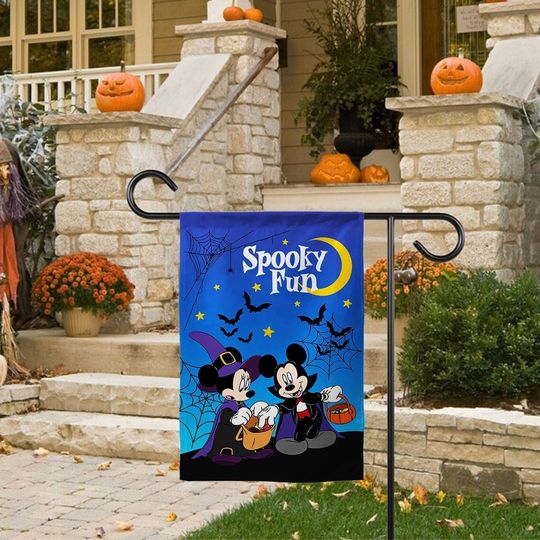 Disney Halloween Flag,Halloween Mickey Garden Flag