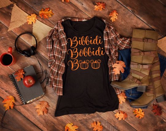 Bibbidi Bobbidi Boo, mickey pumpkin, disney halloween shirt, disney shirt, halloween paty shirt, mnsshp shirt