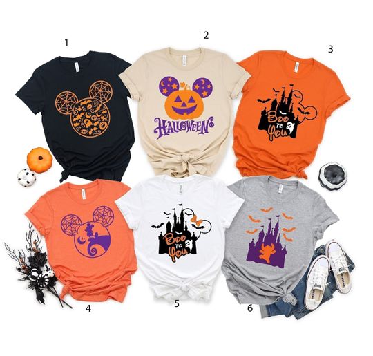 Funny Disney Halloween Shirt For Disney Characters Tee Halloween Matching Shirts For Halloween Shirt