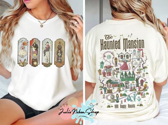 Vintage Haunted Mansion Shirt, The Haunted Mansion Map Shirt, Disney Stretching Room Shirt