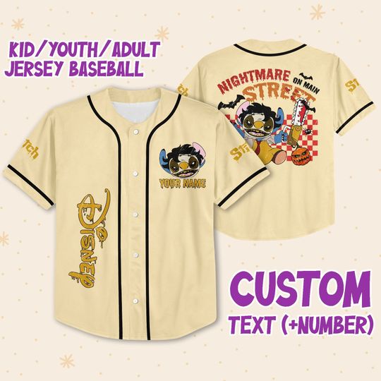 Personalized Disney Horror Stitch Vintage Leatherface Nightmare On Main Street