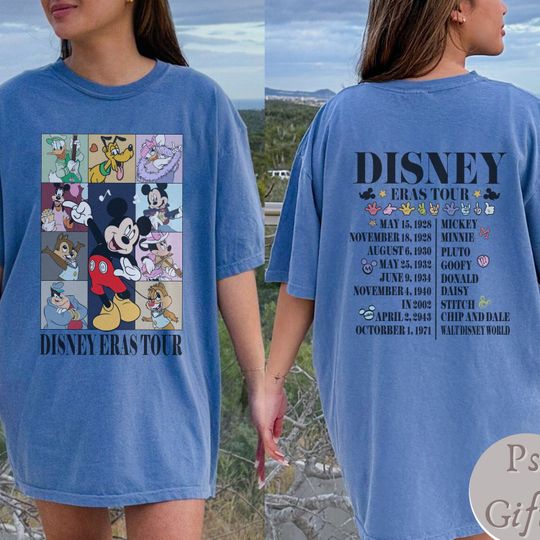 Vintage Disney Eras Tour Shirt, Disneyland Halloween Shirt, Disney Mickey And Friends