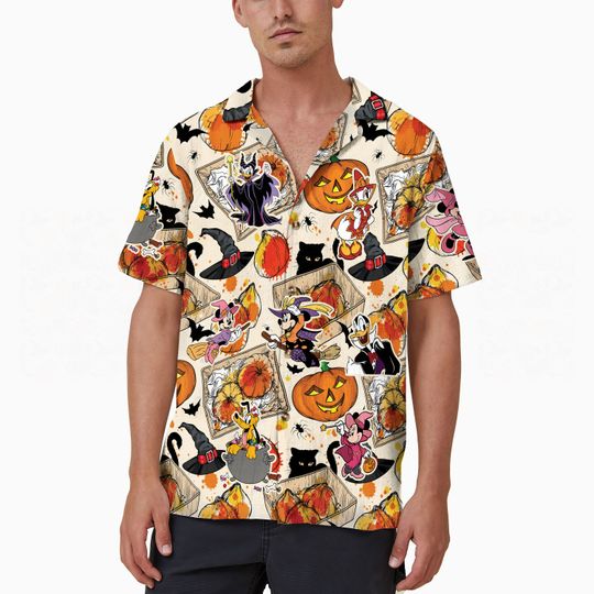 Pumpkin Black Cat Disney Salem Witch Hawaiian