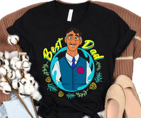 Disney Encanto Agustin Madrigal Best Dad Portrait T-Shirt, Cartoon T-Shirt, Cute T-Shirt, Gift For Family, Father's Day Gift, Gift For Father