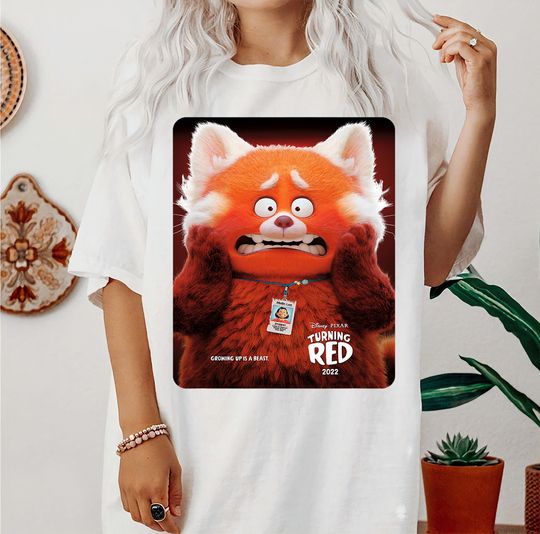 Disney Pixar Turning Red Mei Shocked Screen Grab T-Shirt, Cartoon T-Shirt, Cute T-Shirt, Gift For Family