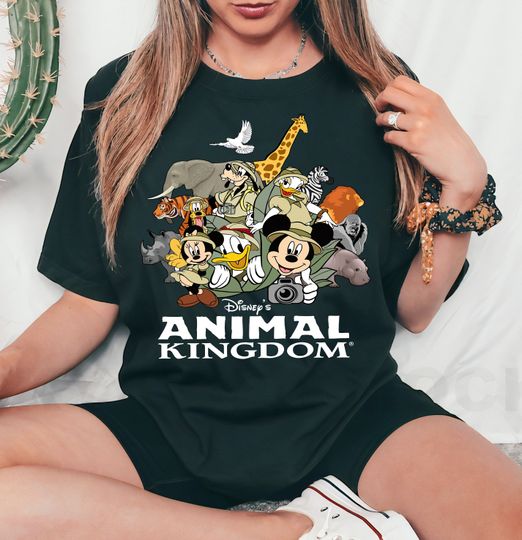 Disney Animal Kingdom Safari T-Shirt, Cartoon T-Shirt, Cute T-Shirt, Gift For Family