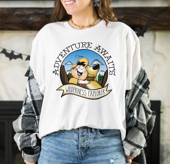 Disney Up Russell Dug Vintage Hug T-Shirt, Cartoon T-Shirt, Cute T-Shirt, Gift For Family