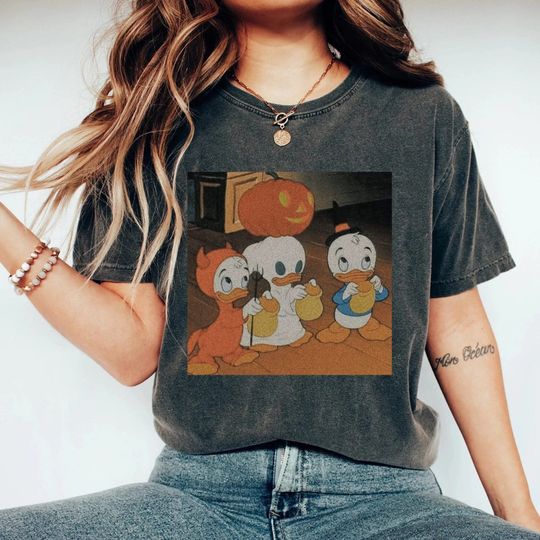 Disney Donald Duck Halloween T-Shirt, Cartoon T-Shirt, Cute T-Shirt, Gift For Family