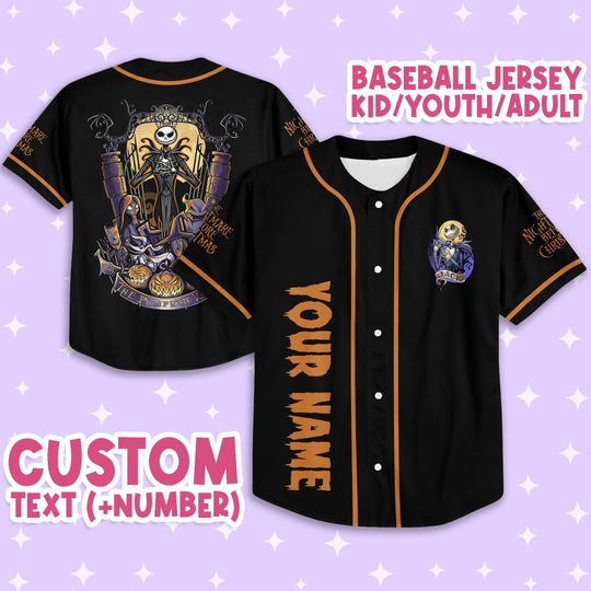 Personalized The Nightmare Before Christmas Hail To The Pumpkin King, Custom Disney Jersey
