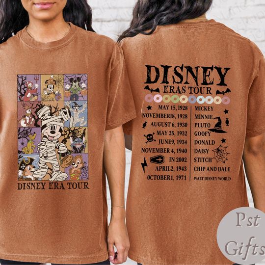 Vintage Disney Eras Tour Halloween Shirt, Disneyland Halloween Shirt