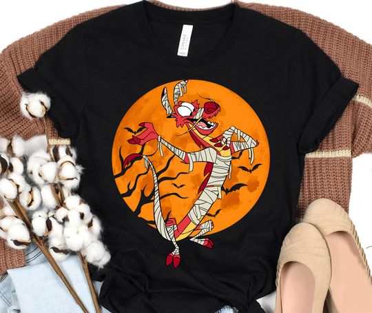 Disney Mushu Mummy Halloween T-Shirt, Cartoon T-Shirt, Cute T-Shirt, Gift For Family