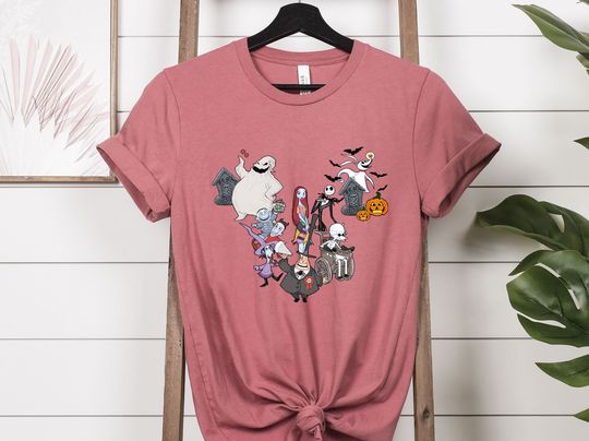 Nightmare Before Christmas Shirt, Halloween Disney Jack and Sally Shirt
