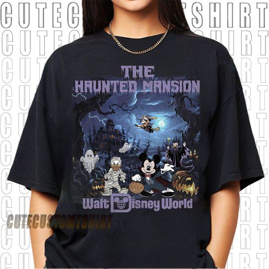Disney The Haunted Mansion Shirt, Vintage Halloween Shirt